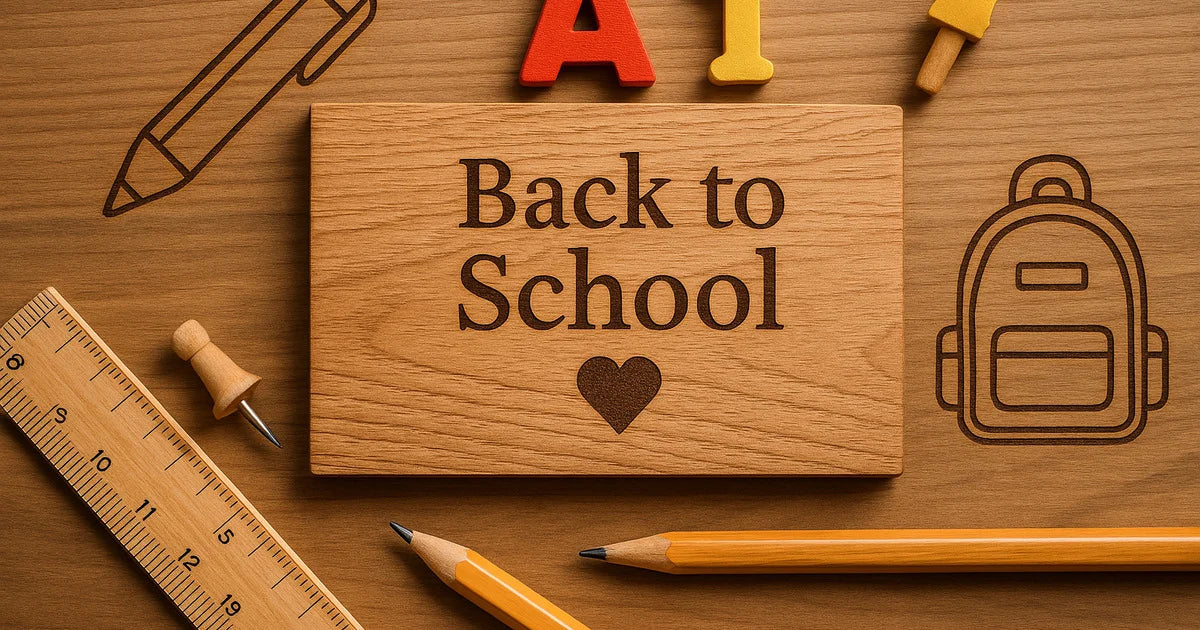 Rentrée des classes : 5 accessoires en bois gravés pour accompagner vos enfants et leurs enseignants