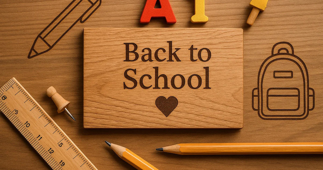 Rentrée des classes : 5 accessoires en bois gravés pour accompagner vos enfants et leurs enseignants