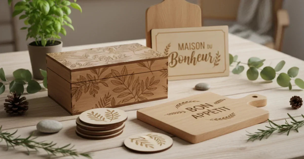 Cadeaux personnalisés en bois – alternative écologique au plastique et au jetable