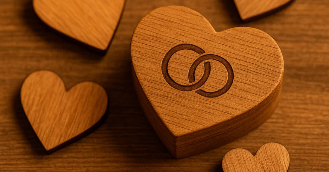 5 cadeaux de mariage en bois gravé : témoins, invités & décoration