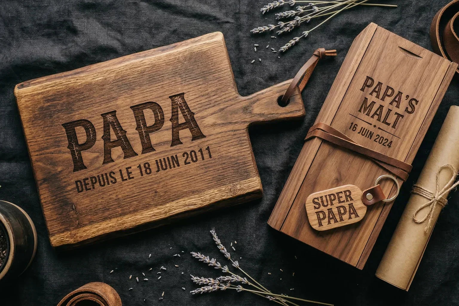Cadeau fête des pères en bois gravé : 5 idées originales pour gâter papa