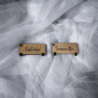 Lot de marque-places en bois personnalisés – prêt pour mariage ou événement
