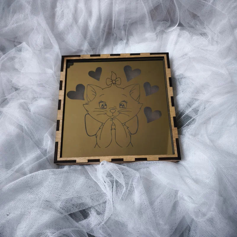 Miroir Gravé lumineux Personnalisé