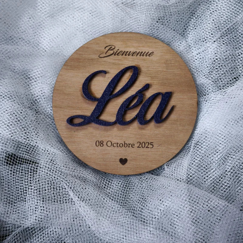 Plaque de Naissance 3d Personnalisée