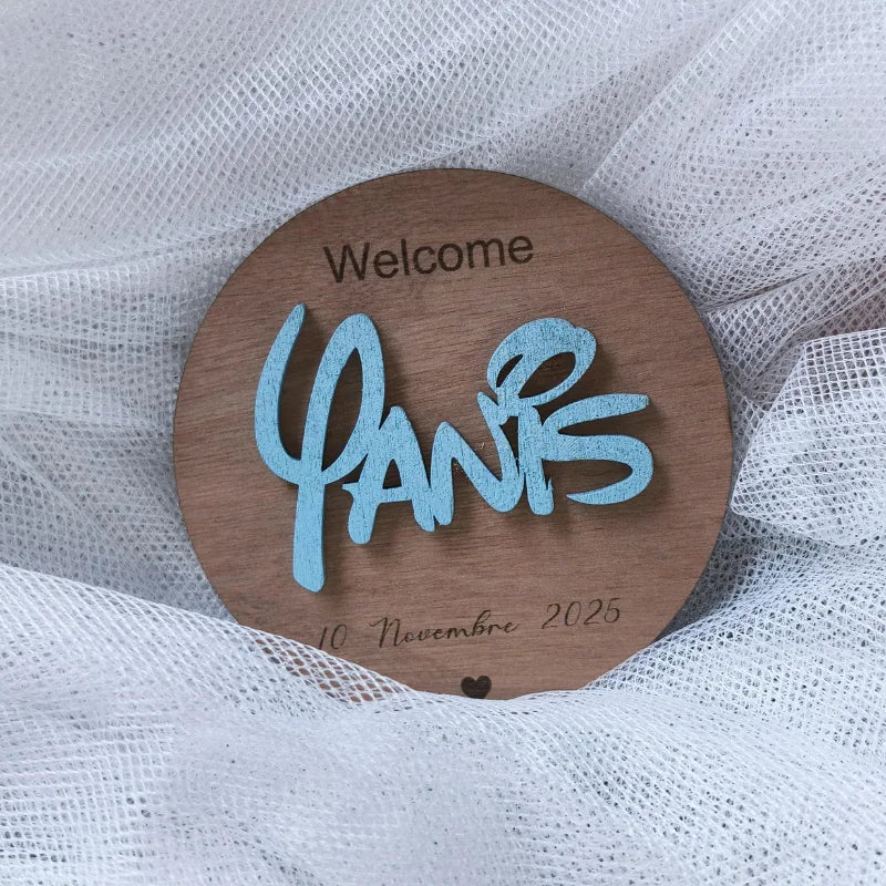 Plaque de Naissance 3d Personnalisée