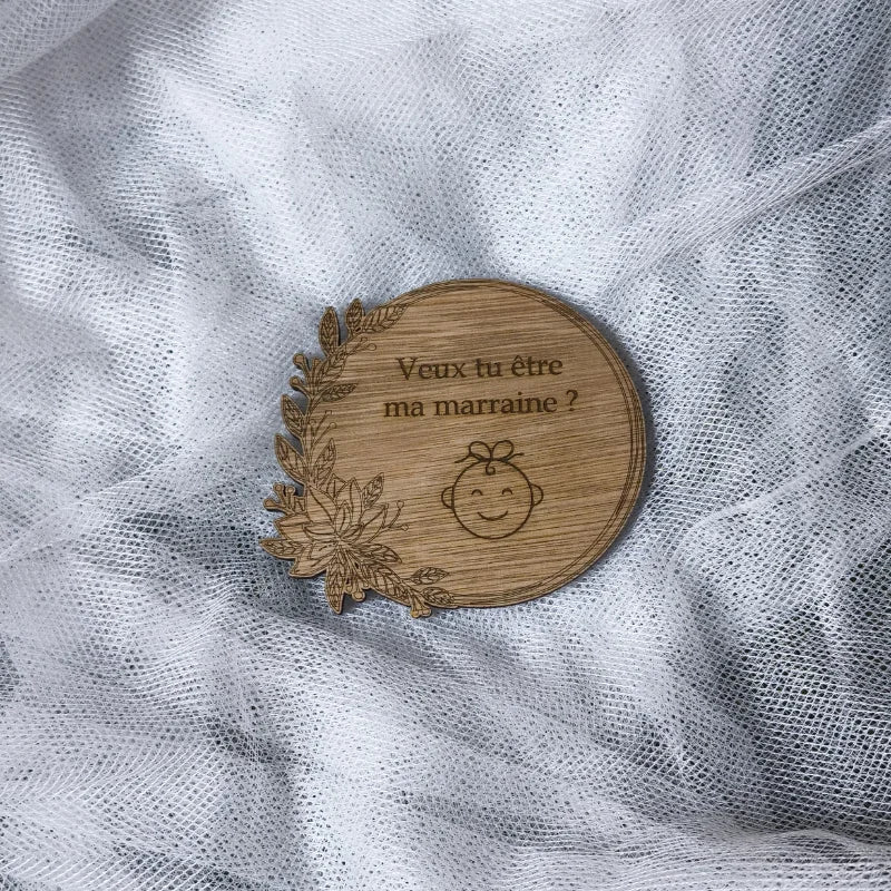 Plaques Parrain/Marraine en bois