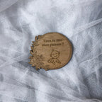 Plaques en bois gravées "Veux-tu être mon parrain", message 
tendre, dessins bébé garçon et fille, demande émouvante, bois naturel
