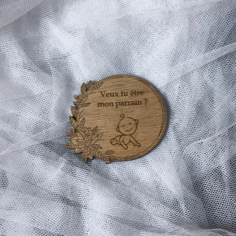Plaques Parrain/Marraine en bois